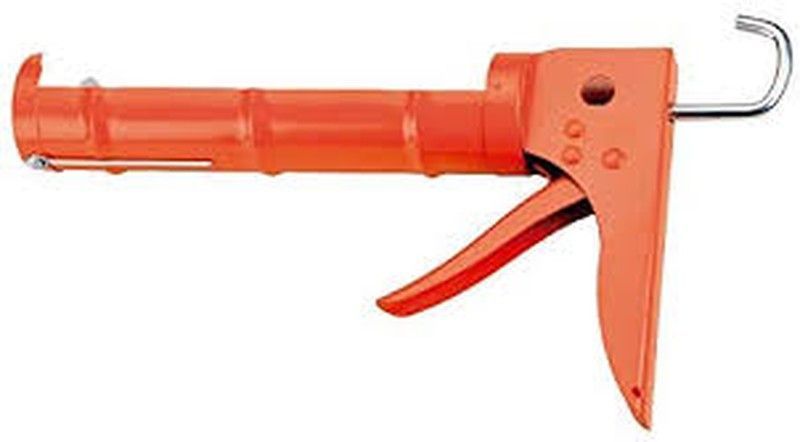 Pistola Sellante De cartuchos de silicona de Friccion 225mm Alyco-Orange. Referencia 198803.