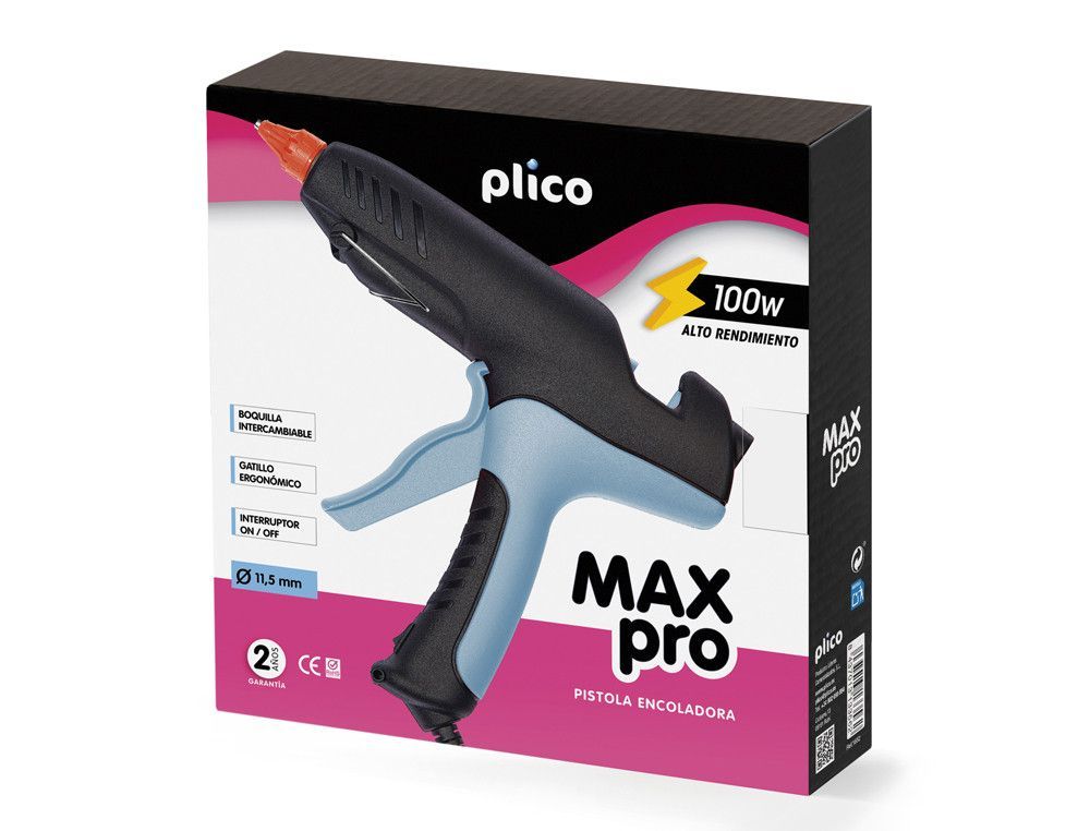 Pistola termofusible plico max pro 100w