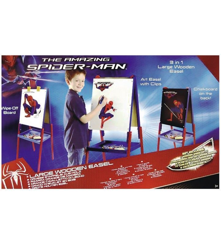 Pizarra 3 en1 madera Spiderman