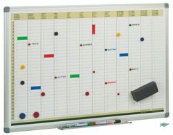 Pizarra blanca planificación anual 60 x 90