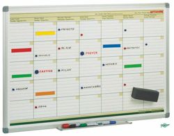 Pizarra blanca planificación mensual 60 x 90