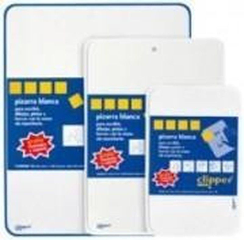Pizarra blanca portatil de mano clipper