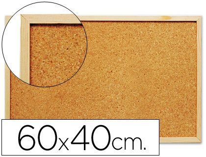 Pizarra Corcho Q-Connect 60X40 cm Marco de Madera