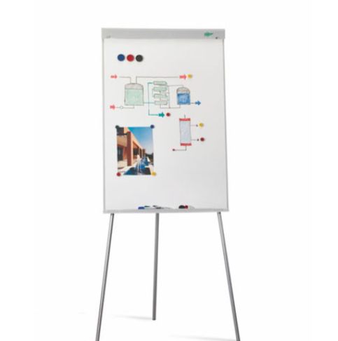 Pizarra de caballete magnética Faibo 70x102 cm con sistema de estabilidad