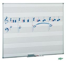 Pizarra estratificada blanco 122 x 244 cm. 5 Pentagramas