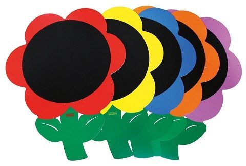 Pizarra Gigante flor Set 5 und.