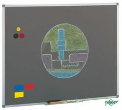 Pizarra gris acero vitrificado 122 x 244 cm, m/aluminio