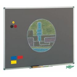 Pizarra gris magnética Faibo 122x244cm Acero vitrificado