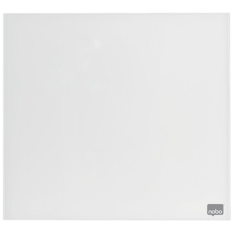 Pizarra magnética de cristal NOBO 450x450 mm, blanco