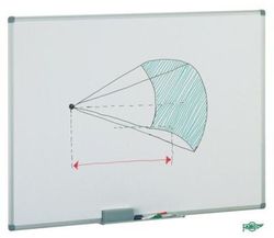 Pizarra melamina blanca 122 x 244 cm m/aluminio