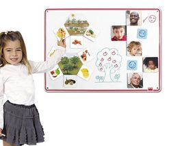 Pizarra metálica enrollable y borrable