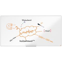 Pizarra NOBO Impression Pro acero lacado 2000x1000mm, blanco