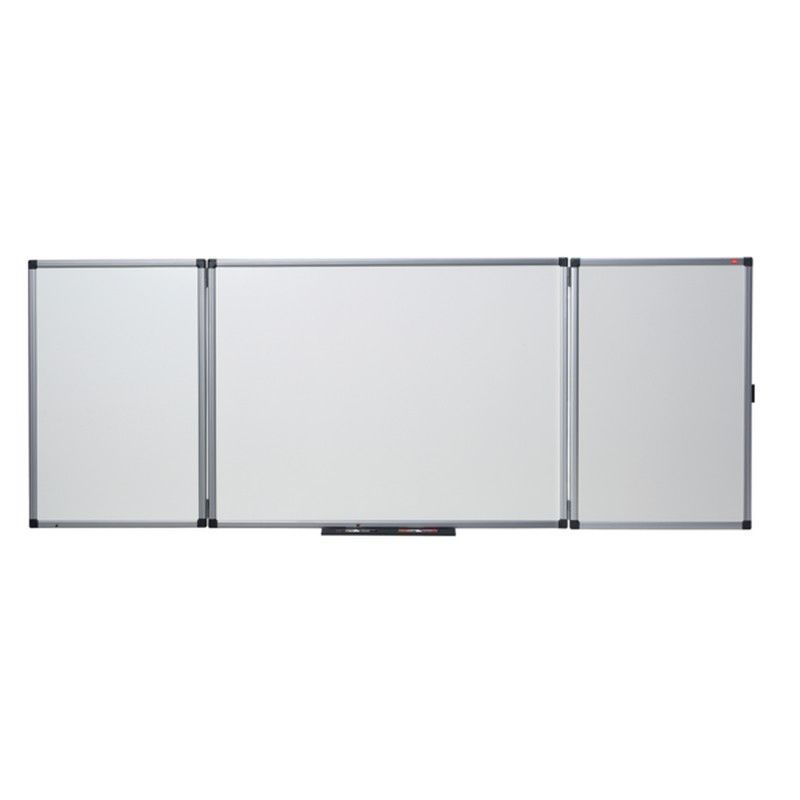Pizarra NOBO tríptica magnética acero vitrificado 120X90 cm (abierta 240X90), blanco