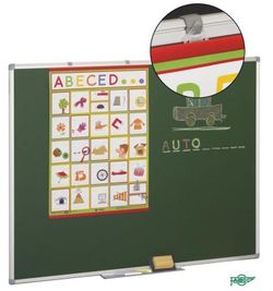 Pizarra  verde estratificada 122 x 200 cm, m/aluminio