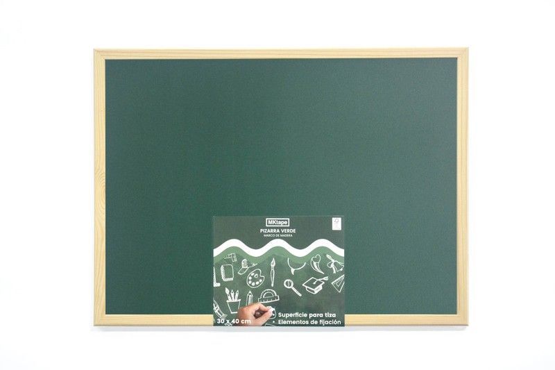 Pizarra Verde MKTape con marco de madera