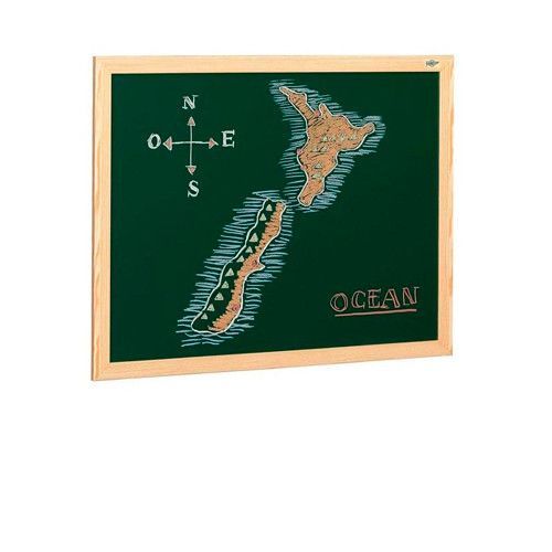 Pizarra verdes no magnética 65x84 cm