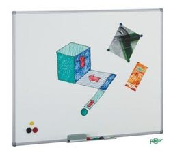 Pizarras acero vitrificado blanco 122 x 244 cm m/aluminio