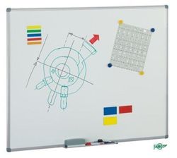 Pizarras acero vitrificado blanco mate 122 x 244 cm m/aluminio