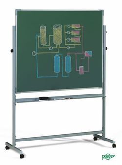 Pizarras blanca estratificada una superficie  y verde la otra 122 x 150 cm