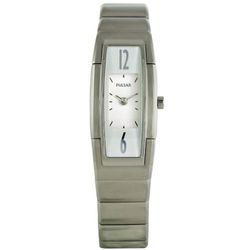 PJ5125X Reloj Pulsar de mujer rectangular caja de acero