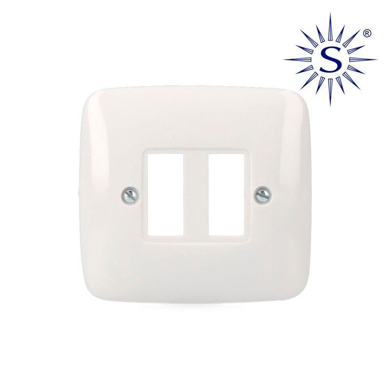 Placa 2 elementos pequeña s-estrella envasada