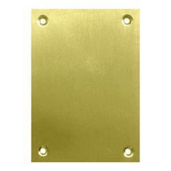 Placa ciega bocallave MICEL. Placa Ciega 2 Un.100X70Mm Laton Pulido