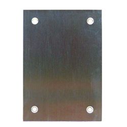 Placa Ciega Inox Mate 80x80