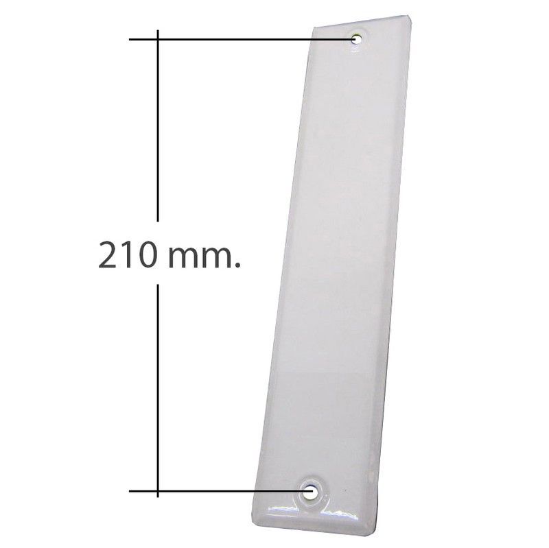 Placa *CIEGA* para Recogedor de 8 m: 232x58 mm.