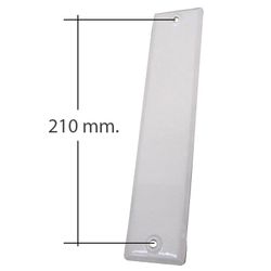 Placa *CIEGA* para Recogedor de 8 m: 232x58 mm.