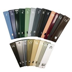 Placa de aluminio para recogedor R-01 estandard metálico : 200x55x17 mm