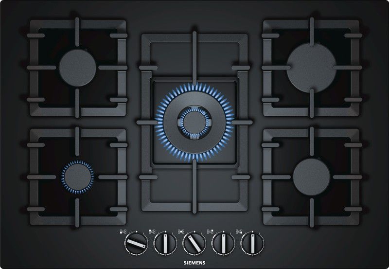 Placa de cocina EP7A6QB90 Placa de gas Siemens Negro