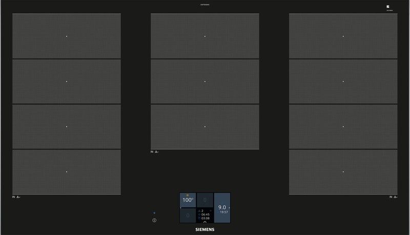 Placa de cocina Induccion SIEMENS EX975KXW1E IQ700 90 cm con perfiles
