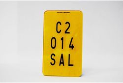 Placa de Matricula acrilica para Ciclomotor