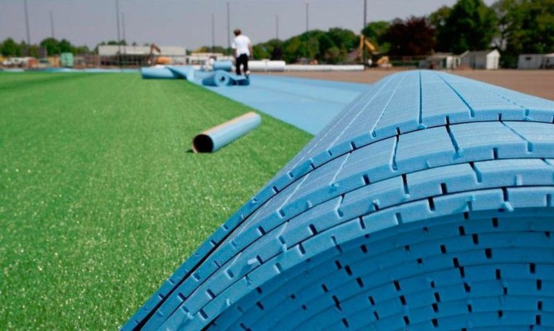 Placa drenaje césped artificial