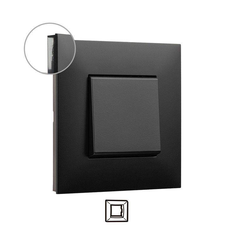 Placa embellecedora Valena Next 1 elemento dark  Legrand 741051