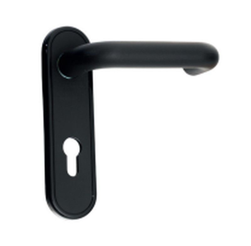 Placa Exterior con Manilla y Aguja P/Cil (C/Cuadradillo).