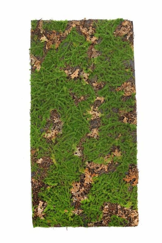 Placa hojas y hierba artificial