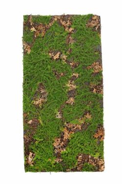 Placa hojas y hierba artificial