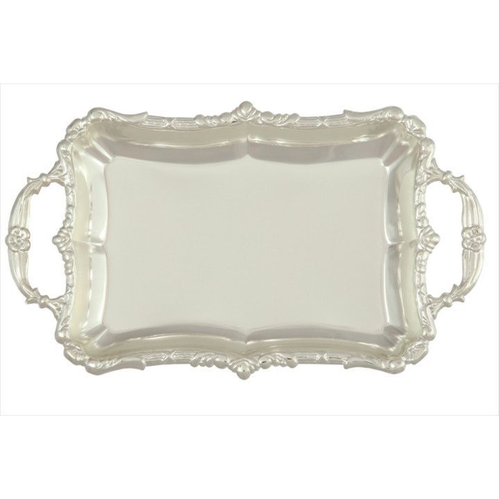 Placa Homenaje Aluminio 14x8cm P-2608/3 Bandeja Barroca C/ Asas