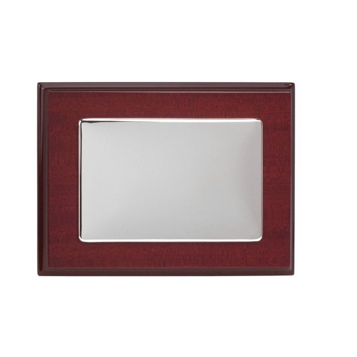 Placa Homenaje Madera-Alpaca 21x15cm P-4000/4A Lisa Brillo