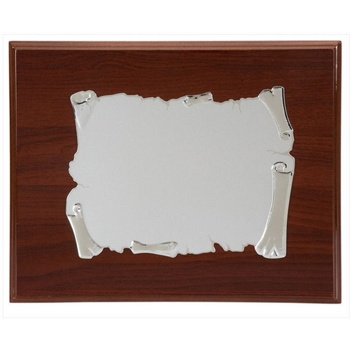 Placa Homenaje Madera-Aluminio 29x23cm P-2089/1X Pergamino