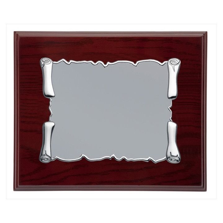 Placa Homenaje Madera-Aluminio 29x23cm P-2105/1X Pergamino