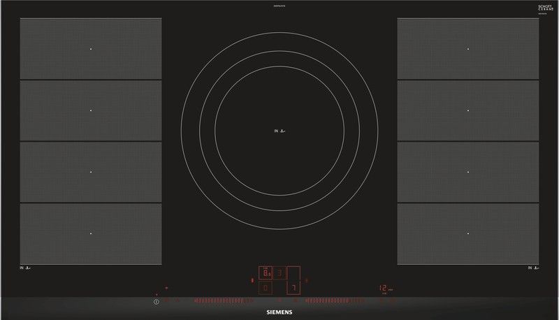 Placa inducción SIEMENS EX975LVV1E IQ700 90 cm, Negro con perfiles