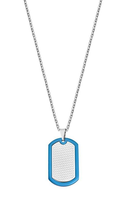 Placa Lotus en acero con textura blue