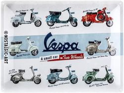 Placa Metal 30x40 Vespa Model Chart Retro Vintage