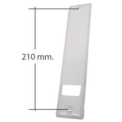 Placa metálica para Recogedor de 8 m: 243x53x06