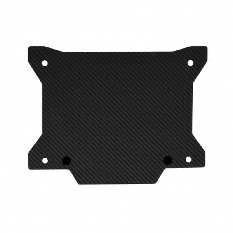 Placa Porta Número Plástico Carbono