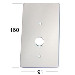 Placa torno BGM aluminio modelo: "B" 160x91mm.