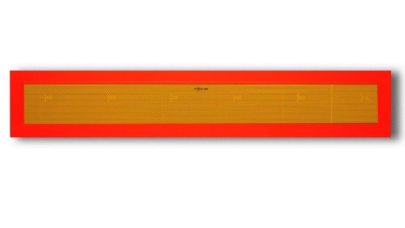 Placa V6 señalización vehículo largo reflectante alta visibilidad 1 unidad