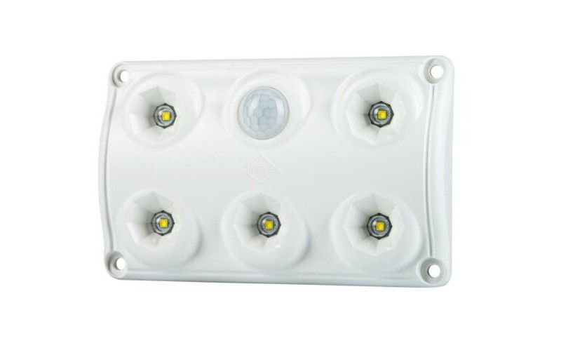 Plafón rectángular luz interior LED con sensor movimiento 12/24v Horpol